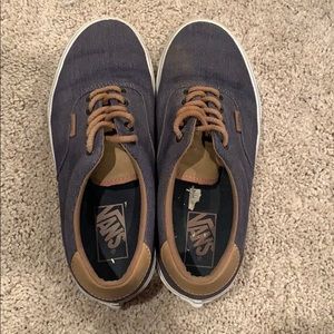 Navy and Brown Vans